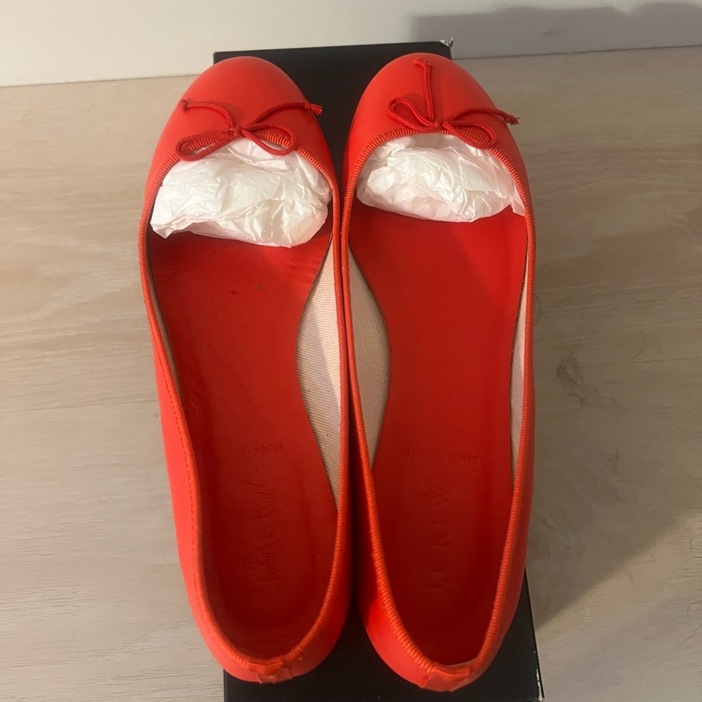 Italian-made J Crew Leather Ballet flats